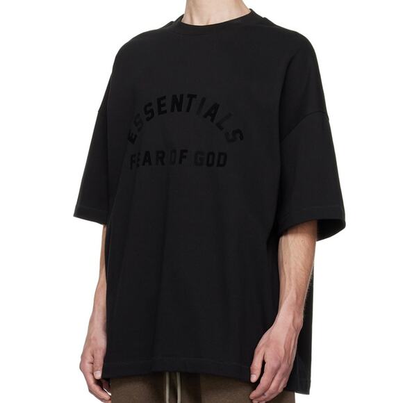💎✨NEW WITH  TAG✨💎FEAR OF GOD ESSENTIALS TSHIRT BLACK - Picture 1 of 6